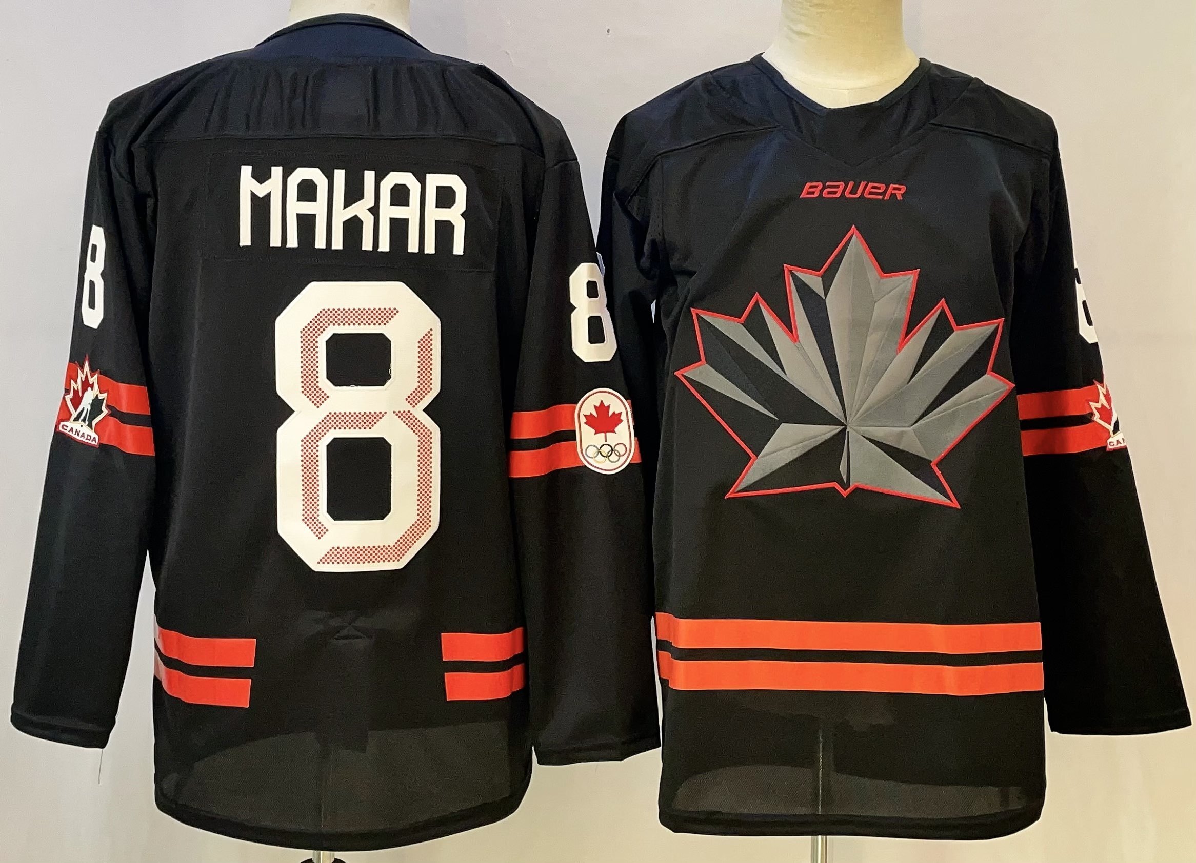 Men Canada Olympic #8 Hakar black adidas 2026 NHL  jersey->more nhl jerseys->NHL Jersey